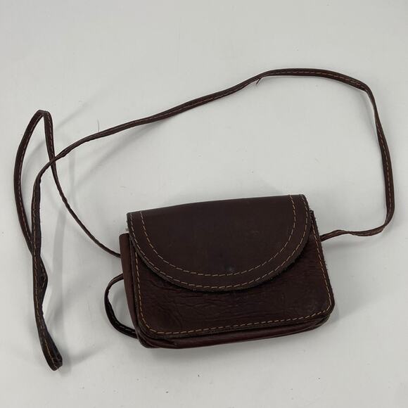 Vintage mini leather crossbody bag - Picture 1 of 5